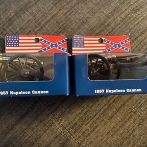 1857 Napoleon cannon figures. NWT. 2 boxes. Collection items. Fast shipping.